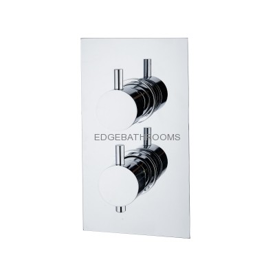 TWIN CONCEALED SHOWER VALVES ONE OUTLET